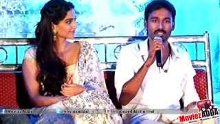 Media Harrases South Star Dhanush  Raanjhanaa Movie Promotion [upl. by Ugo]