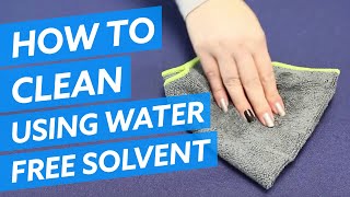 How to clean office furniture with a water free solvent [upl. by Ahseid]