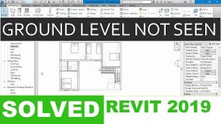 GroundBOTTOM Floor NOT Visible on TOP LEVEL  How to view all levels REVIT  2019 SOLVED [upl. by Uyerta]