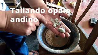 lapidando ópalo andino a mano [upl. by Kalil]