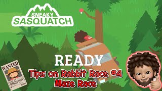 Sneaky Sasquatch  Tips on how to cheat on Rabbit Race 4 the maze race [upl. by Desberg331]