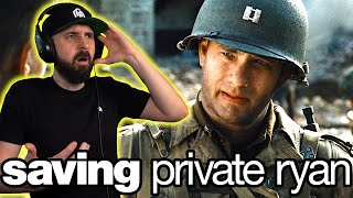 FIRST TIME WATCHING Saving Private Ryan  Movie Reaction [upl. by Enelyak]