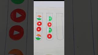 Indian Flag 🆚 pakistan Very Easy Mini Game Independence Day Craft trending shorts [upl. by Aled]