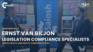 Interview  Ernst van Biljon  Legislation Compliance Specialists  2024 Saiosh Conference [upl. by Kachine]