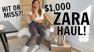 HUGE ZARA TRYON HAUL SPRING 2021  Julia Havens [upl. by Tracie447]