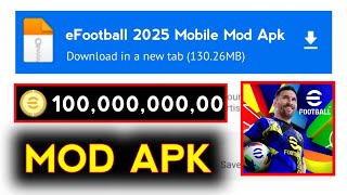 eFootball 2024 v900 MOD APK Menu Unlimited Money Coins Download PES Mobile 25 Mod apk Download Coi [upl. by Yelah76]