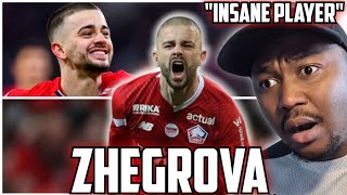 EDON ZHEGROVA IS NEXT LEVEL PLAYER AT LILLE PLAYER REACTION [upl. by Eelrak]