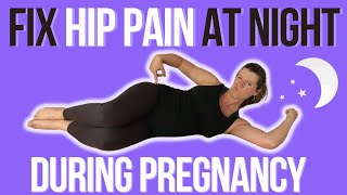 BEST SLEEP POSITION to relieve HIP PAIN in pregnancy [upl. by Myra]