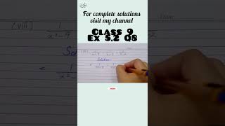 Class9 Ex52 class9 algebra class9maths ex5 2 sindhboard maths shorts viralvideo karachi [upl. by Suzy]