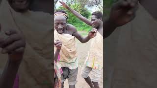 BUSHMEN HUNTERS TRADITIONAL DANCE hadzabetribe shortsvideo [upl. by Rutherford]