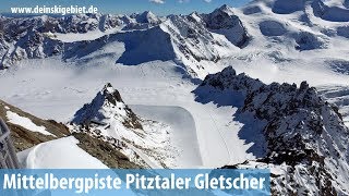 Skigebiet Pitztaler Gletscher Mittelbergpiste Nr 36 [upl. by Assenov]