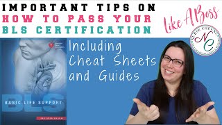 BLS CERTIFICATION  IMPORTANT TIPS TO PASS THE BLS CERTIFICATION LIKE A BOSS CHEAT SHEET GUIDE [upl. by Enomor]