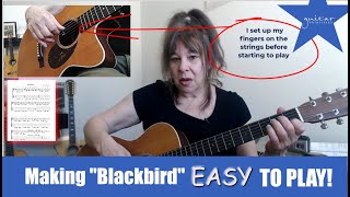 Making “Blackbird” easy to playSecrets of Finger Movements on Acoustic Guitar Classic1 [upl. by Roland]