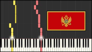 Montenegro National Anthem  Oj Svijetla Majska Zoro Piano Tutorial [upl. by Sirovart]