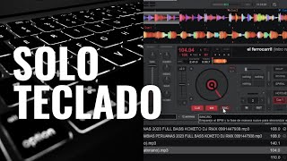 Como Mezclar MUSICA en VIRTUAL DJ 2023 con el TECLADO ⌨️ [upl. by Annavahs]