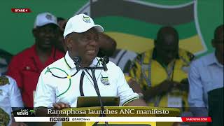 ANC Election Manifesto 2024  ANC Pres Cyril Ramaphosa delivers manifesto speech [upl. by Odracer]