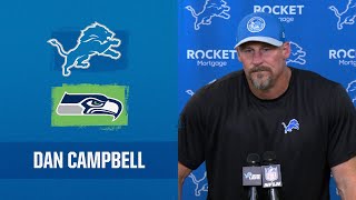 Dan Campbell postgame media availability  2023 Week 2 Lions vs Seahawks [upl. by Lawtun]