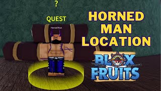 Where is the Horned Man in Blox Fruits  Horned Man Location [upl. by Harlan183]