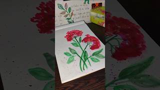 💐Flower painting 💐💐art penting drawing shortfeed viralshort trendingshorts [upl. by Eentihw]