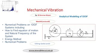 Energy Method for finding Equation of Motion and Natural Frequency for Complex Structures W3L2 [upl. by Mlohsihc]