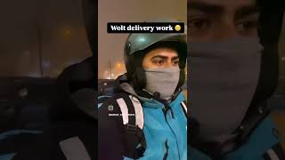 Croatia food delivery job condition in winter [upl. by Anitsirhk]