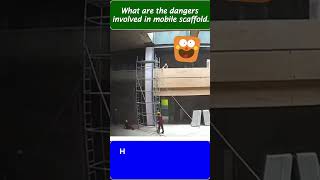 how accidents caused  mobile scaffold potential hazards  scaffolding safety tips safetyfirstlife [upl. by Hausner]