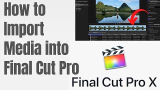 How to Import Media into Final Cut Pro [upl. by Ahcilef569]