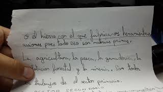 Los trabajos del sector primario  secundario y el terciario [upl. by Qidas]