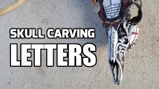 How to Carve Letters in BONE Using a Dremel [upl. by Beverlee]