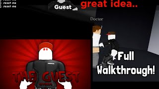 The Guest STORY  Full Walkthrough  Good Ending  Roblox [upl. by Ail]