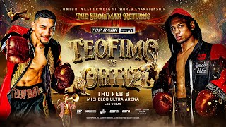 Teofimo Lopez vs Jamaine Ortiz  OFFICIAL TRAILER  THE SHOWMAN RETURNS [upl. by Blunt528]