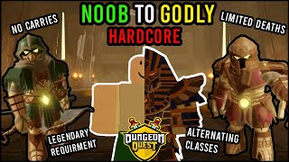 Sand in my Shoes  Noob to Godly HARDCORE ep 1  Dungeon Quest [upl. by Bradshaw936]