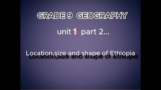 Geography Grade 9 unit 1 part 2  kooran Tube  Afaan oromoo [upl. by Einomrah188]