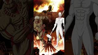 Armored titan vs All Titans fypviral anime aot attackontitanedit [upl. by Otrevogir]