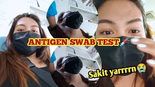 Antigen Swab Test Masakit dzaii😞 [upl. by Gamali]