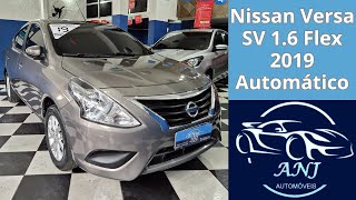 Nissan Versa SV 16 Flex 2019 Automático Cinza  ANJ Automóveis [upl. by Tsai676]