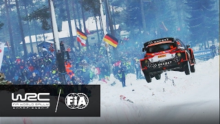 WRC  Rally Sweden 2017 Østberg´s jump  COLINS CREST SS11 [upl. by Anyah]