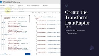 Create the Transform DataRaptor EP4 [upl. by Homerus]