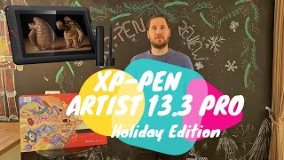 Xppen Artist Pro 133 Review w unboxing n sculpting demo [upl. by Ilrak]