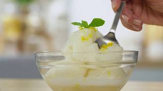 Lemon Sorbet l KitchenAid [upl. by Ahsatin657]