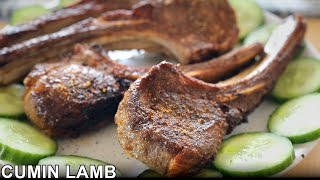 Chinese Spicy Cumin Lamb Chops Recipe  孜然羊肉 [upl. by Tail]