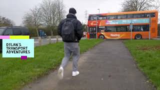 Reading Buses Wright Streetdeck 901 SK66 HRR Route 81 School Bus [upl. by Finer815]