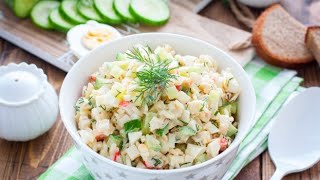 Leckeres russisches Salatrezept  Wie man russischen Salat zubereitet  OlivierSalat [upl. by Venator506]