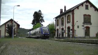 Arrivée du train en gare de Massiac [upl. by Coady]