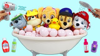 Paw Patrol Pups Bubble Bath Grooming [upl. by Alpheus]