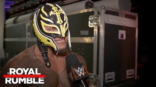 Rey Mysterio reacts to his surprise Royal Rumble Match return Exclusive Jan 28 2018 [upl. by Simsar464]