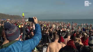 Thousands continue tradition take the polar plunge [upl. by Asirehc198]