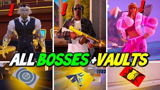 ALL Bosses Mythic Weapons amp Vault Locations Guide  Fortnite Remix Chapter 2 [upl. by Yecal]