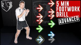 Follow Along Footwork Drill Advanced Boxing [upl. by Arihsaj]