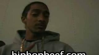 Nipsey Hussel Speaks on Bloods amp Crips Gang Laws  Much More [upl. by Lunnete]